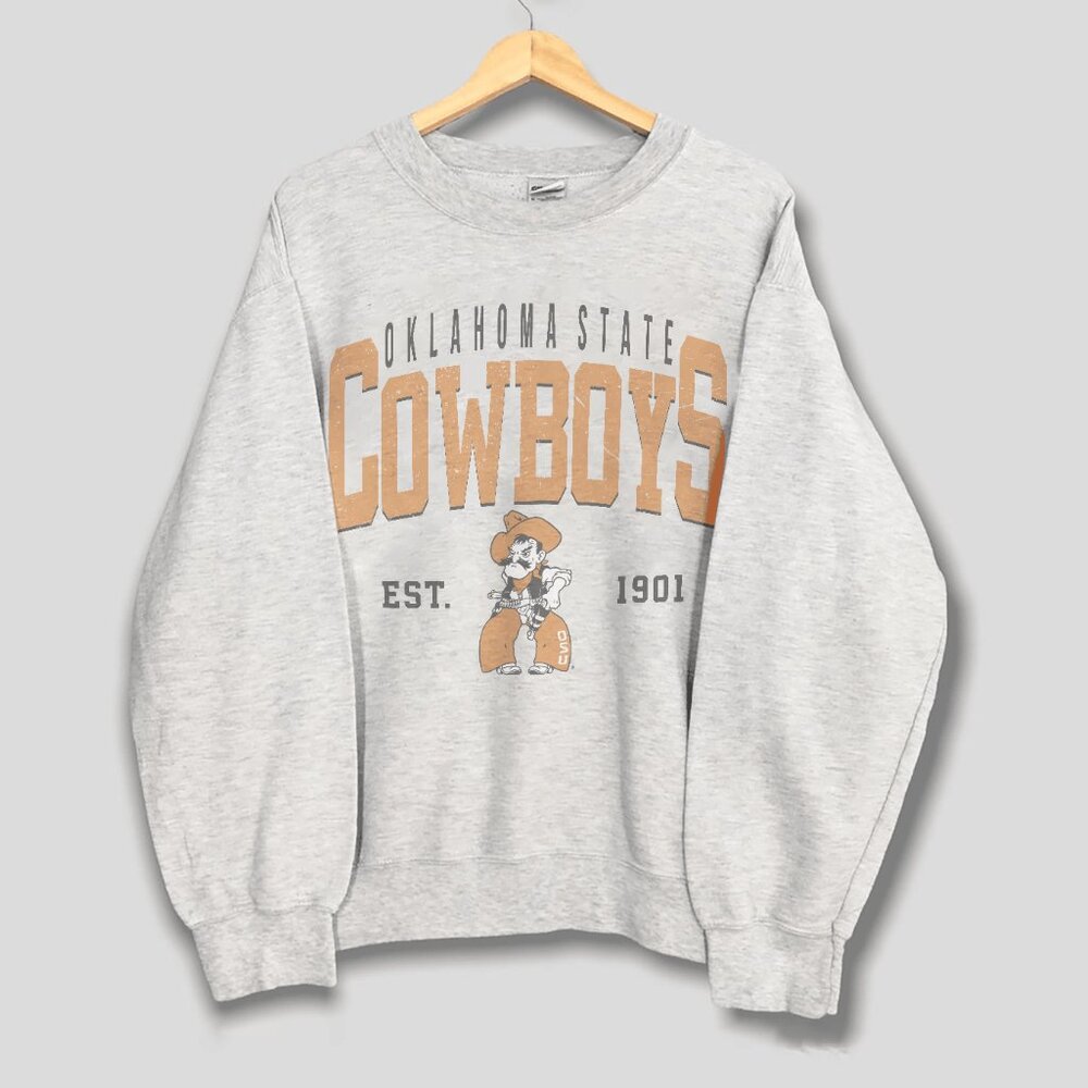1901 Style Oklahoma State Cowboys Football Sweatshirt, Oklahoma State University